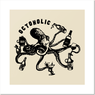 Octoholic Octopus Posters and Art